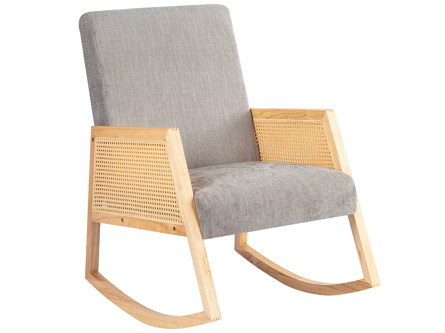 Massief houten schommelstoel, massief houten frame, 57*90*80 cm