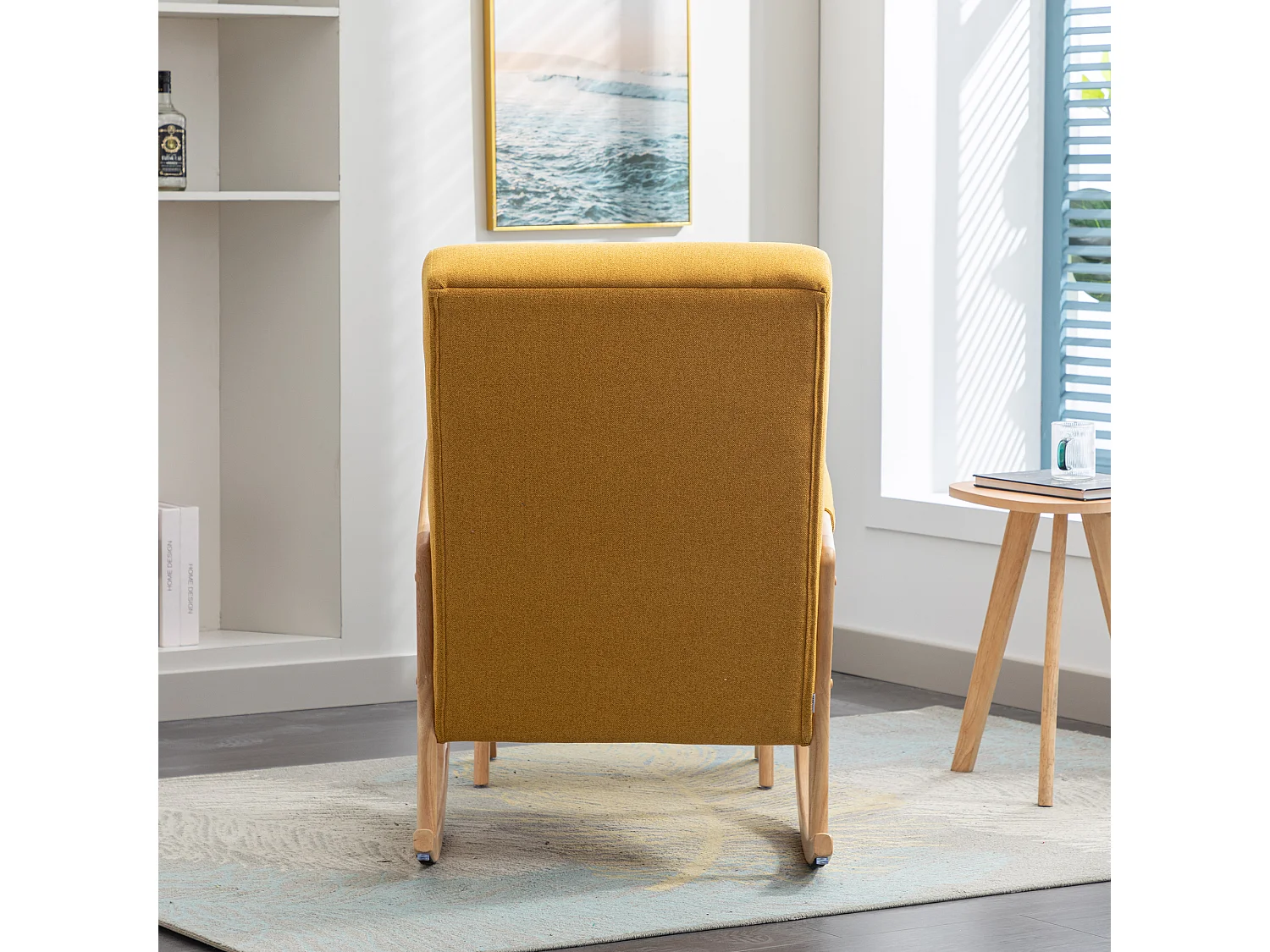 Fauteuil - comfortabele schommelstoel voor in de woonkamer met voetensteun