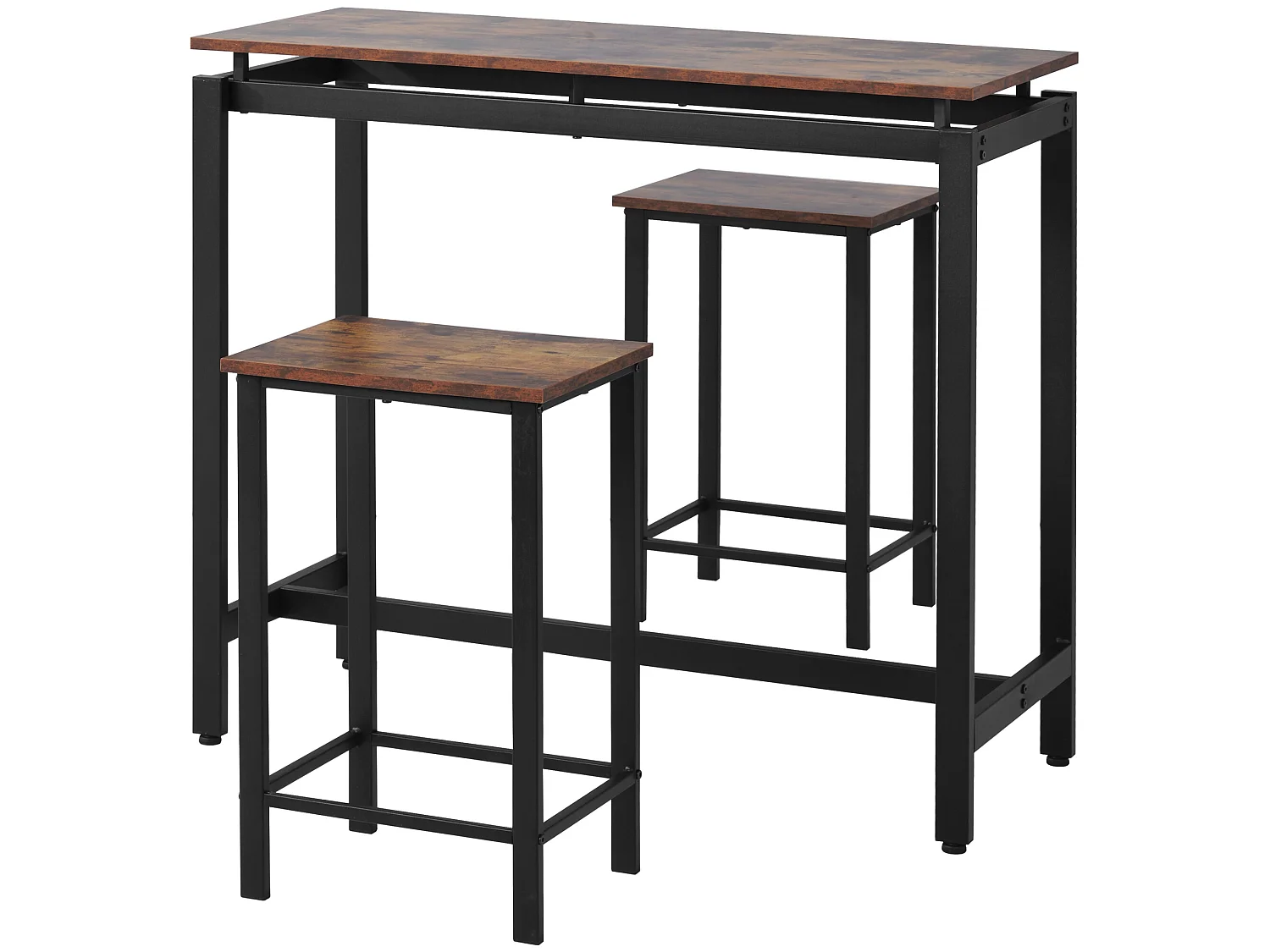 Bartisch und Stühle aus Eisenholz für Küche und Restaurant