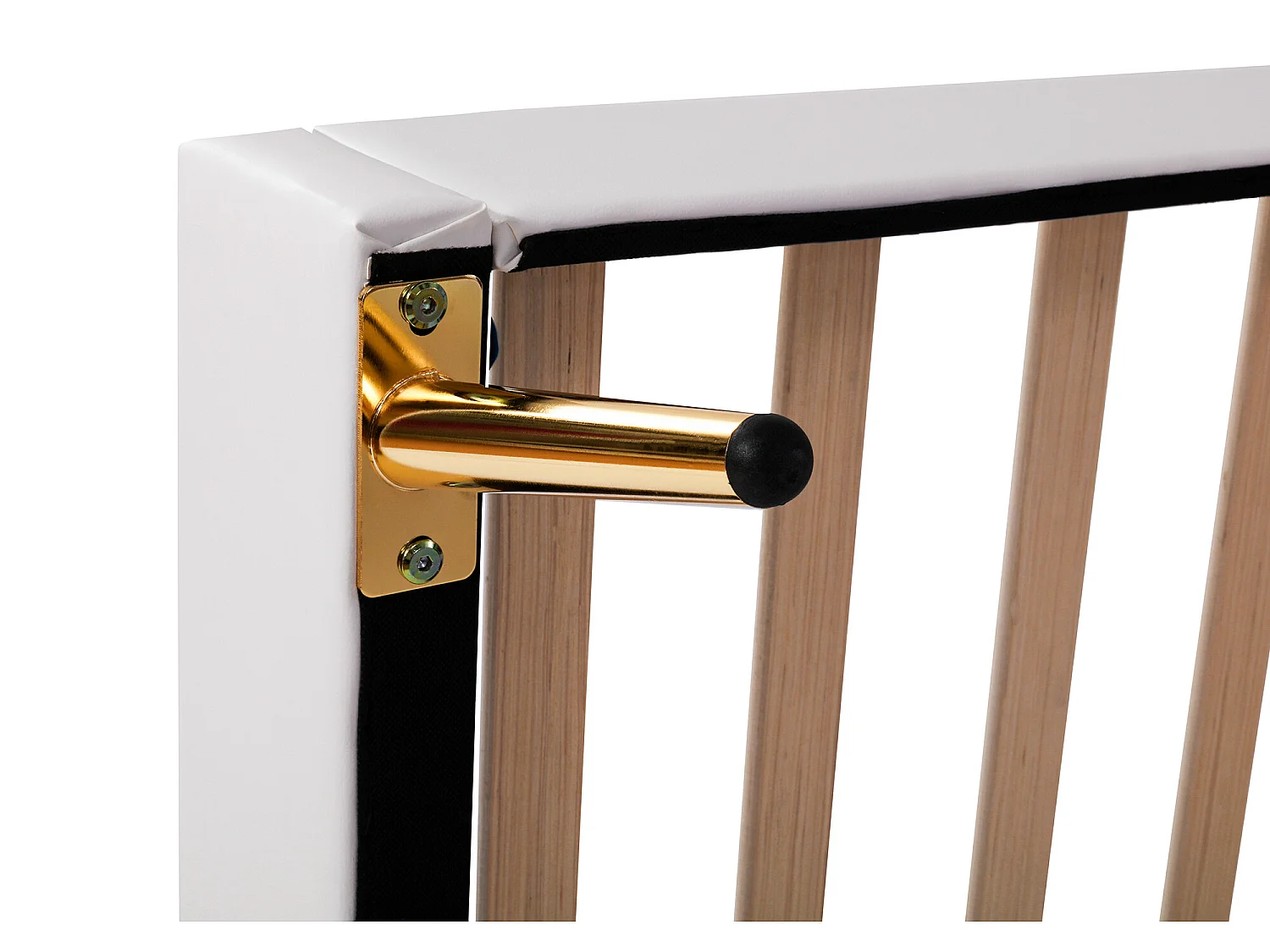 Lit pour enfants en forme de couronne blanc avec éclairage led