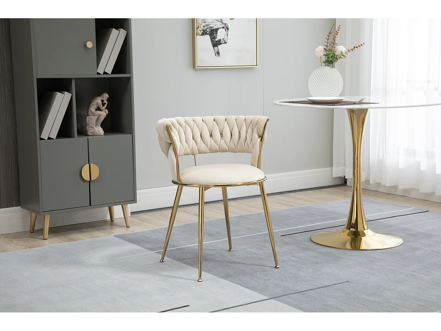 Ensemble de 2 chaises de salle à manger confortables