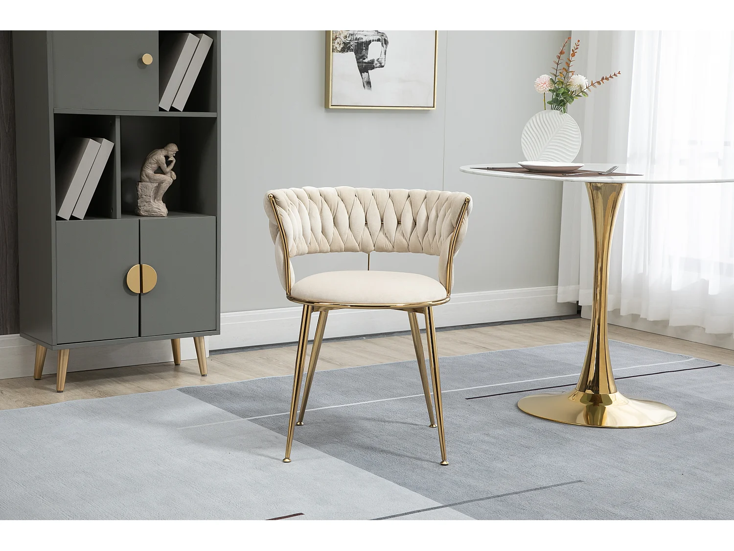 Ensemble de 2 chaises de salle à manger confortables