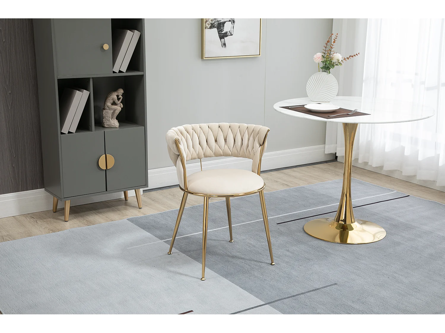 Ensemble de 2 chaises de salle à manger confortables