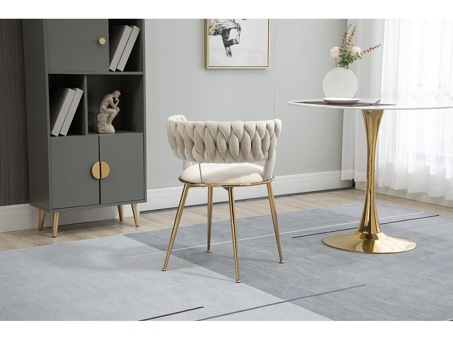 Ensemble de 2 chaises de salle à manger confortables