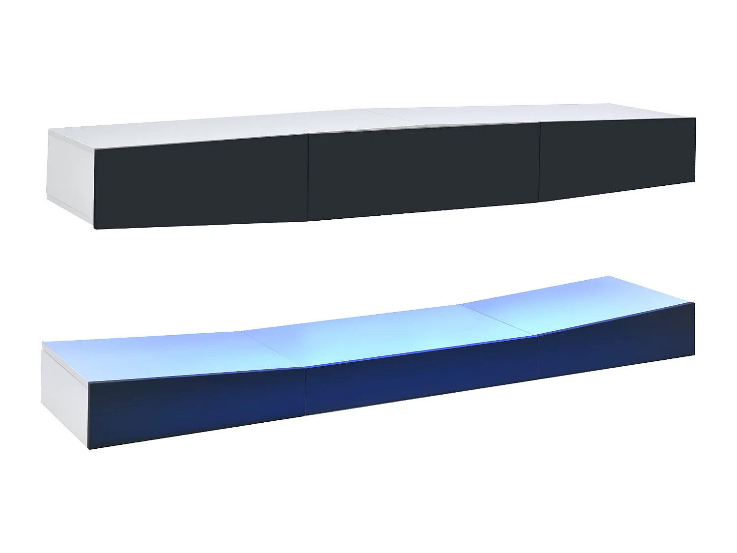 Hangend tv-meubel met LED-verlichting