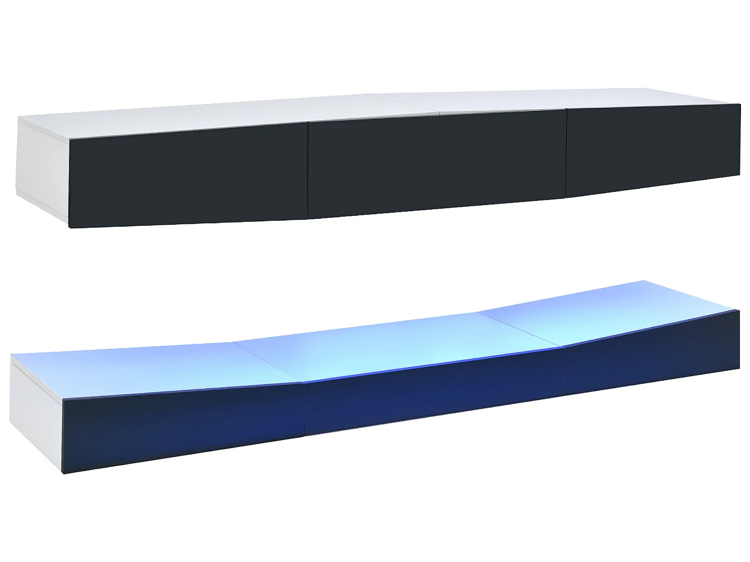 Hangend tv-meubel met LED-verlichting