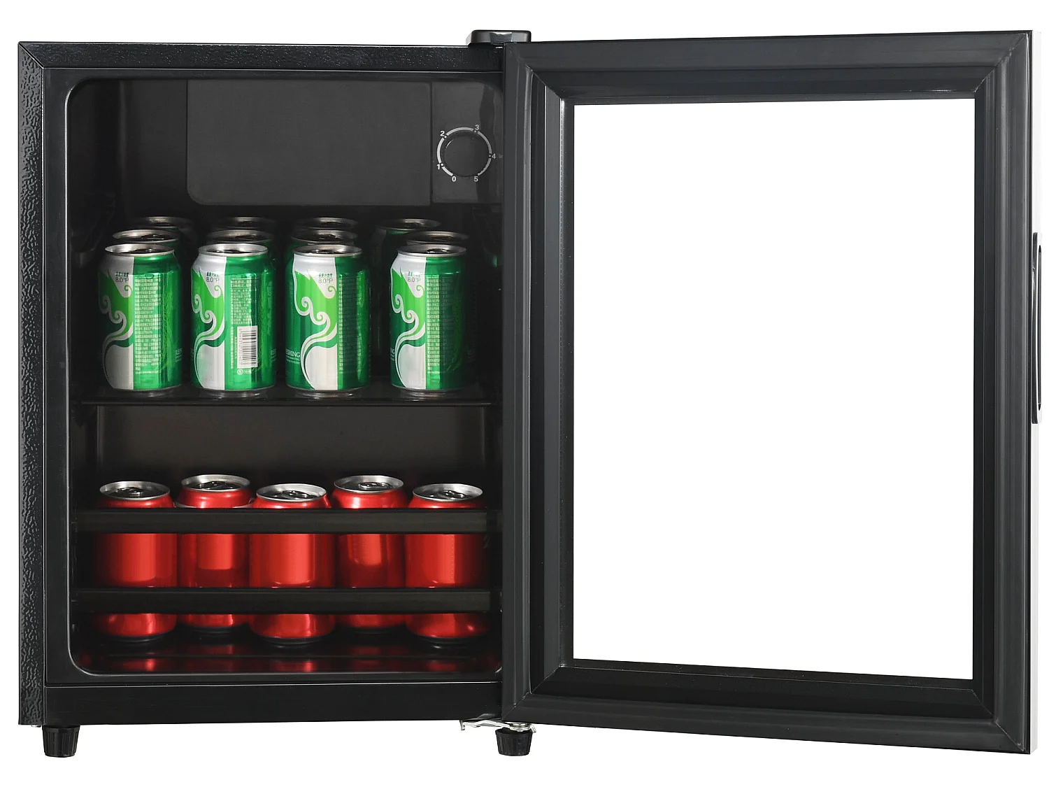 55-l-Kompaktkühlschrank mit 3-l-Gefrierfach und 52-l-Kühlschrank