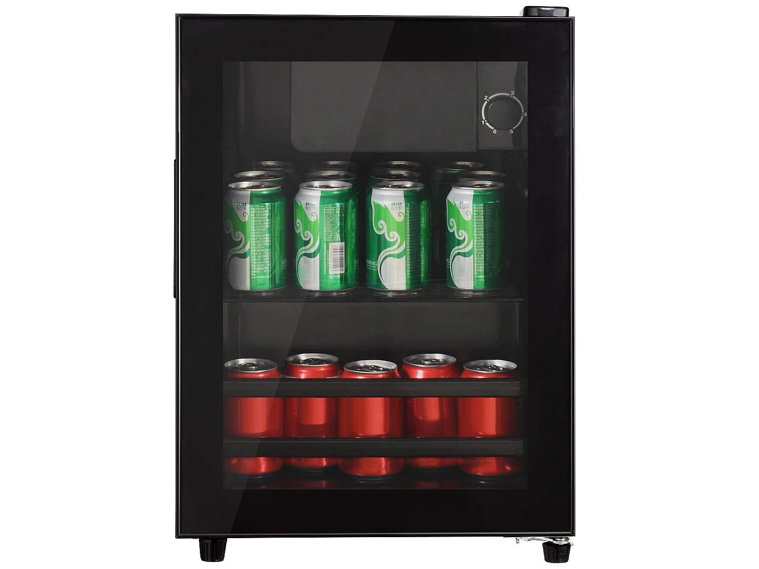 55-l-Kompaktkühlschrank mit 3-l-Gefrierfach und 52-l-Kühlschrank