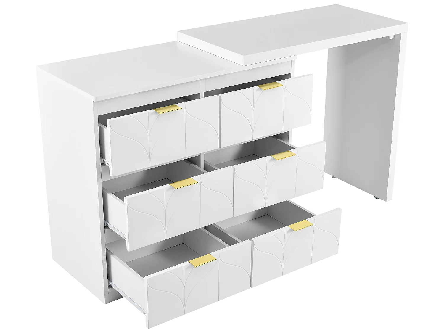 Dressoir met bijzettafel