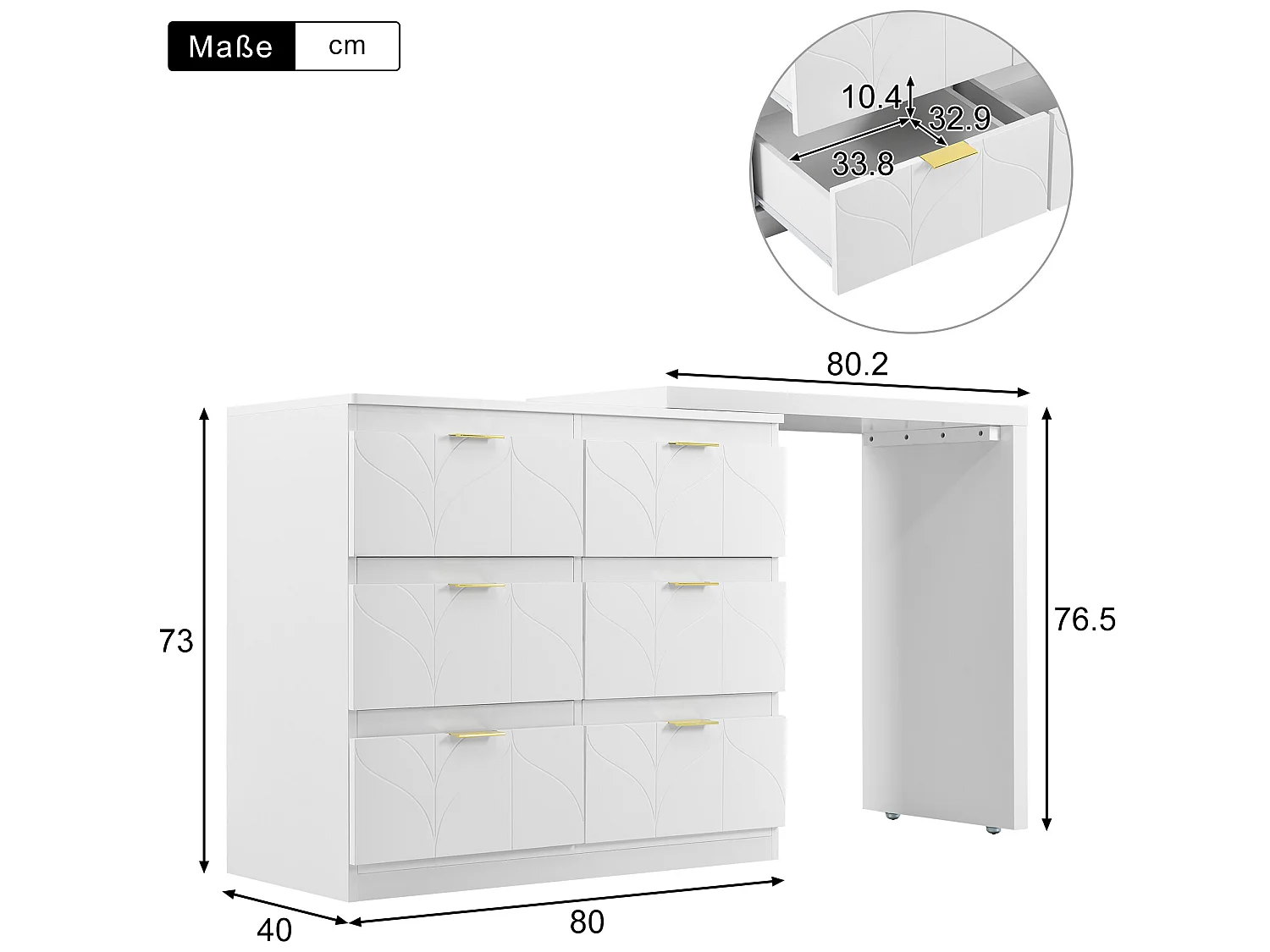 Buffet avec table d'appoint