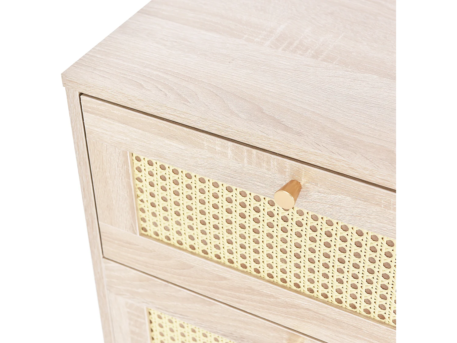 Dressoir - ladekast met 3 laden, in eikenhout - h79,5/l48,6/d48,5 cm