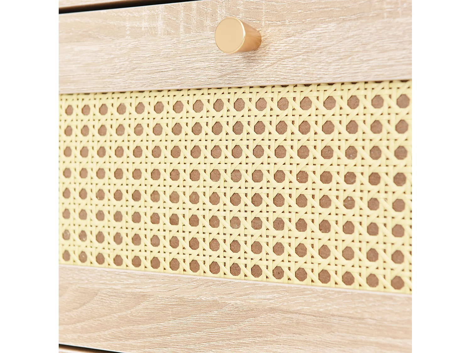 Dressoir - ladekast met 3 laden, in eikenhout - h79,5/l48,6/d48,5 cm