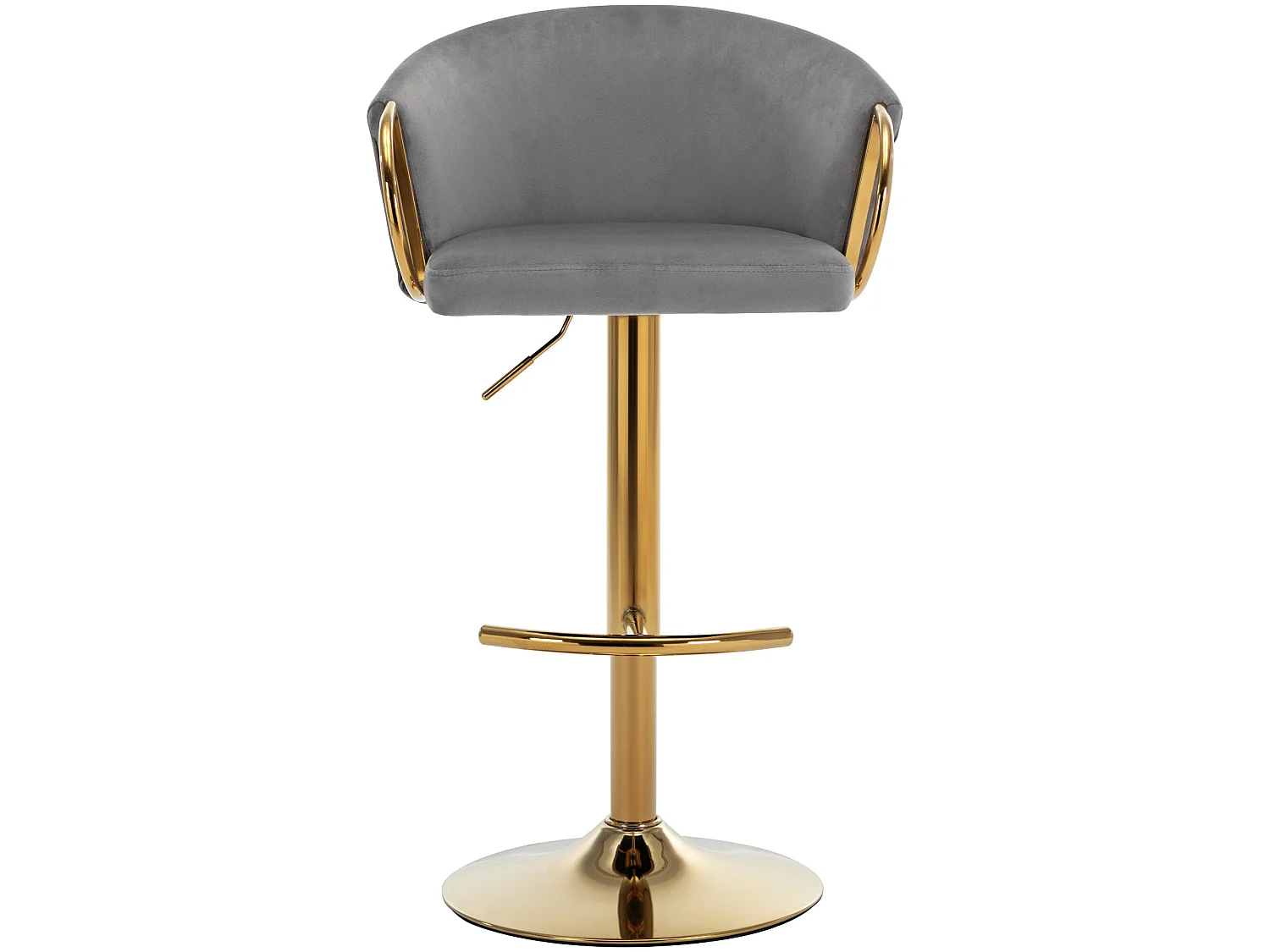 Fluwelen eetkamerstoel, set van 2 stoelen, grijs