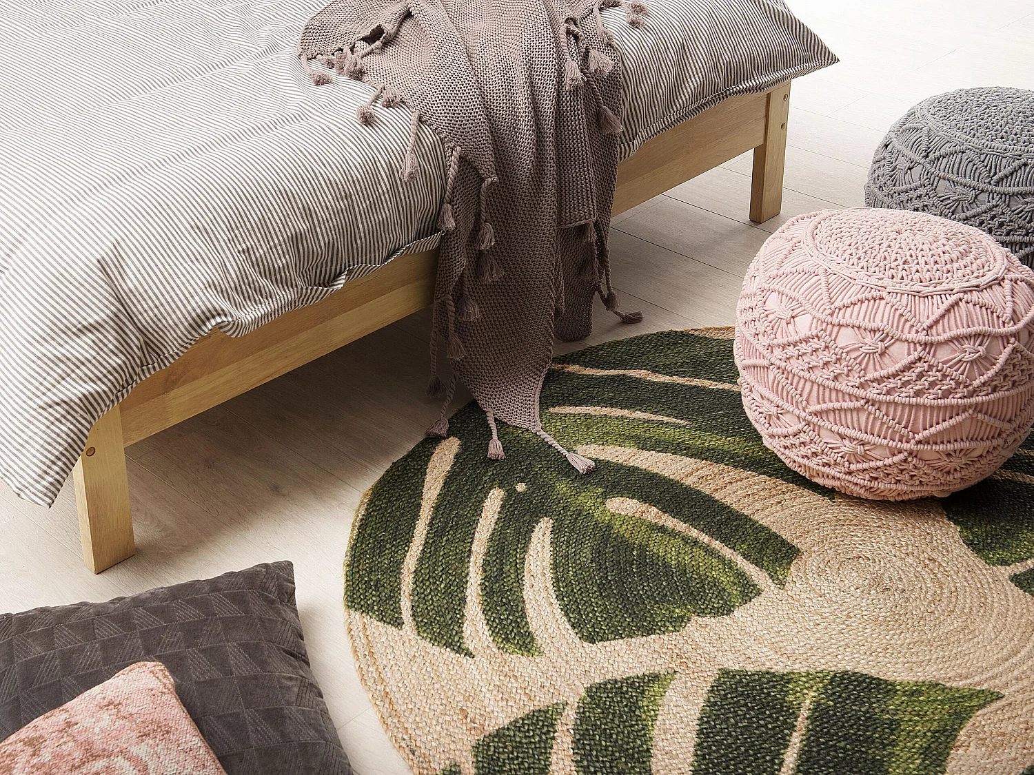 Tapis INCIK ø 140 cm Jute Beige