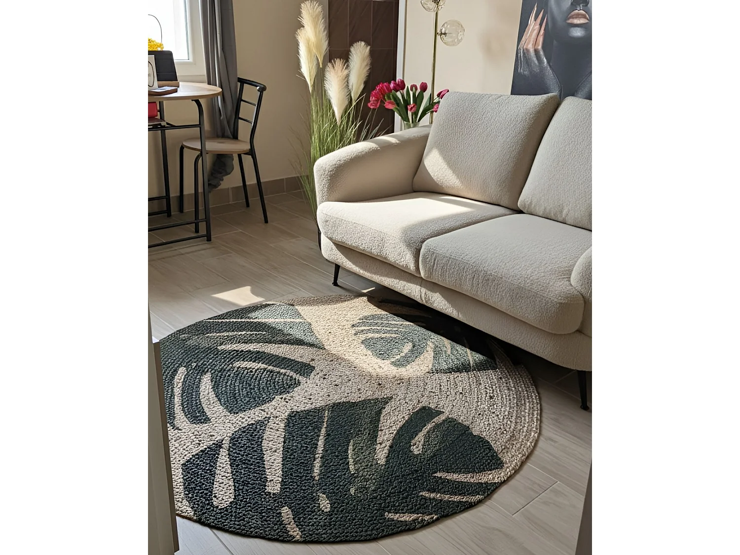 Tapis INCIK ø 140 cm Jute Beige