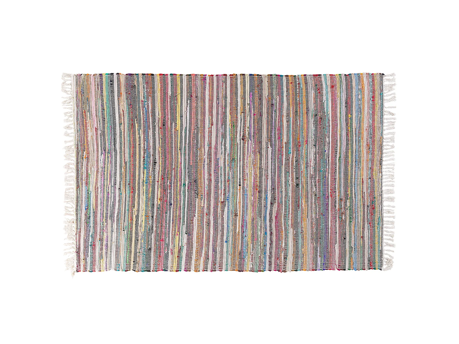 Vloerkleed polyester wit/multicolor 140 x 200 cm DANCA