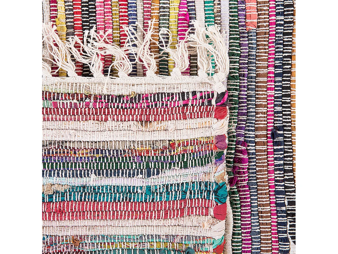 Vloerkleed polyester wit/multicolor 140 x 200 cm DANCA