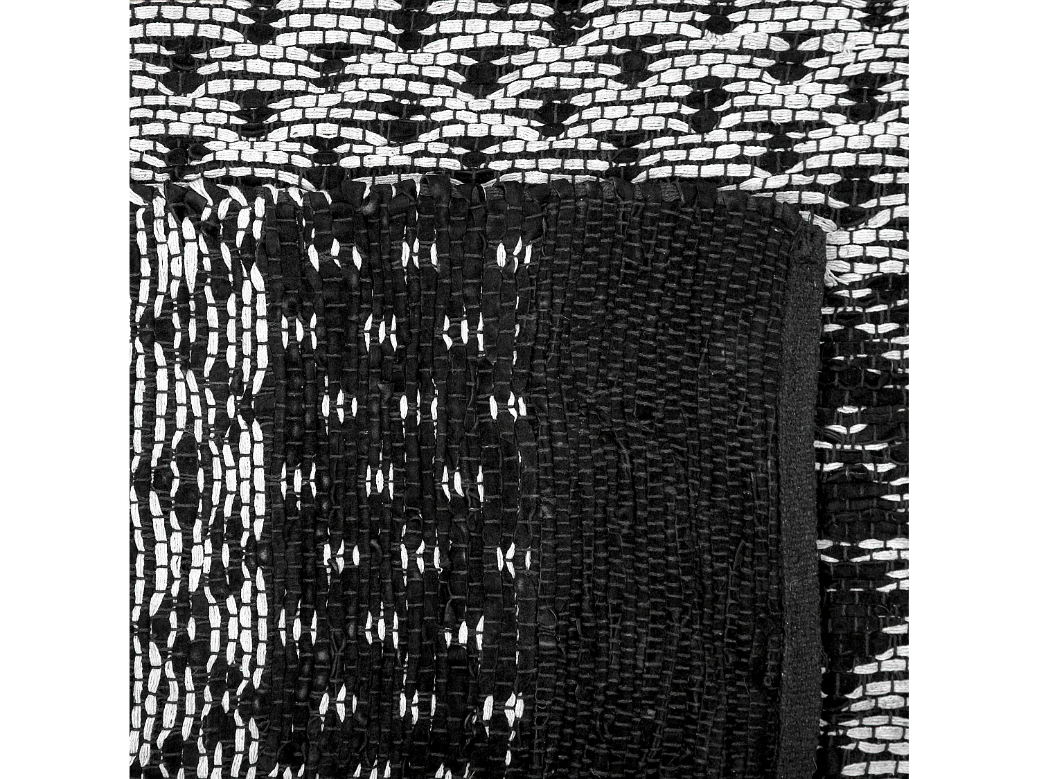 Alfombra SOKUN 80 x 150 cm Piel Negro