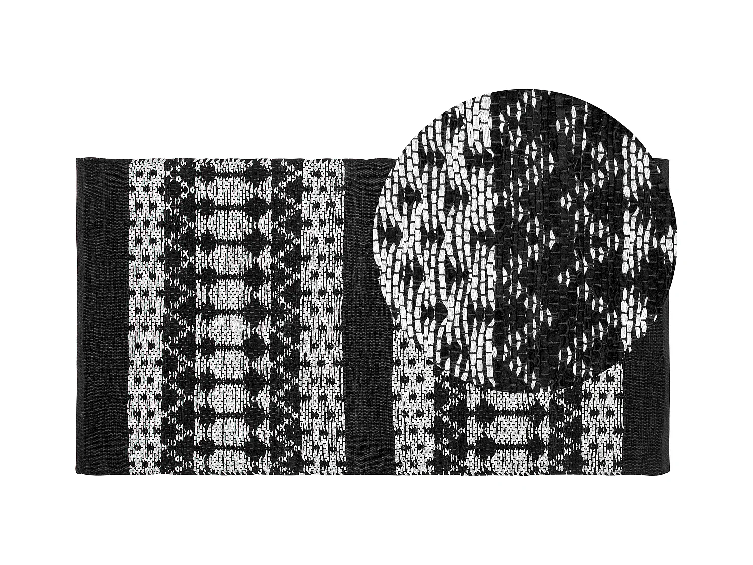 Tapis SOKUN Noir 80 x 150 cm Cuir