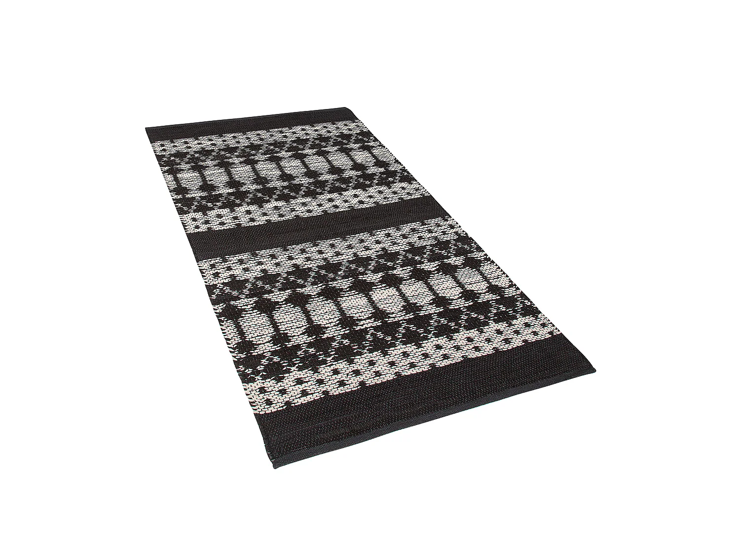 Tapis SOKUN Noir 80 x 150 cm Cuir