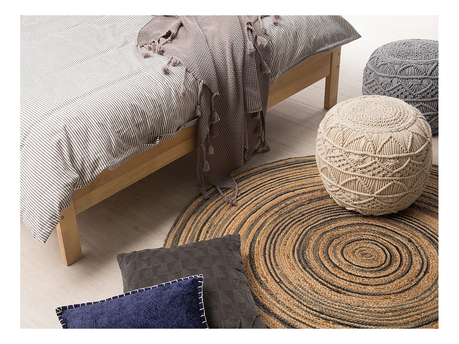 Tapis ARTORA Beige ø 140 cm Jute