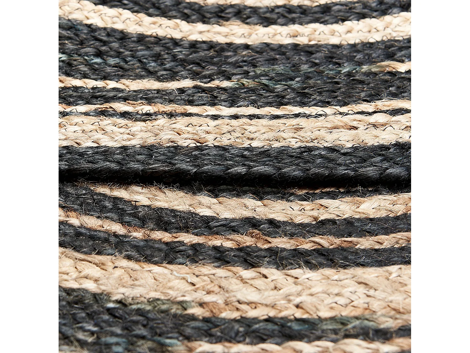 Vloerkleed ARTORA ø 140 cm Jute Beige