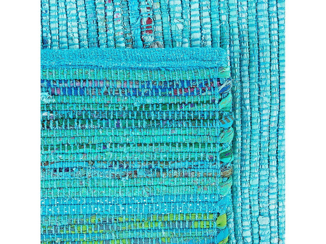 Tapis MERSIN Turquoise 140 x 200 cm Coton