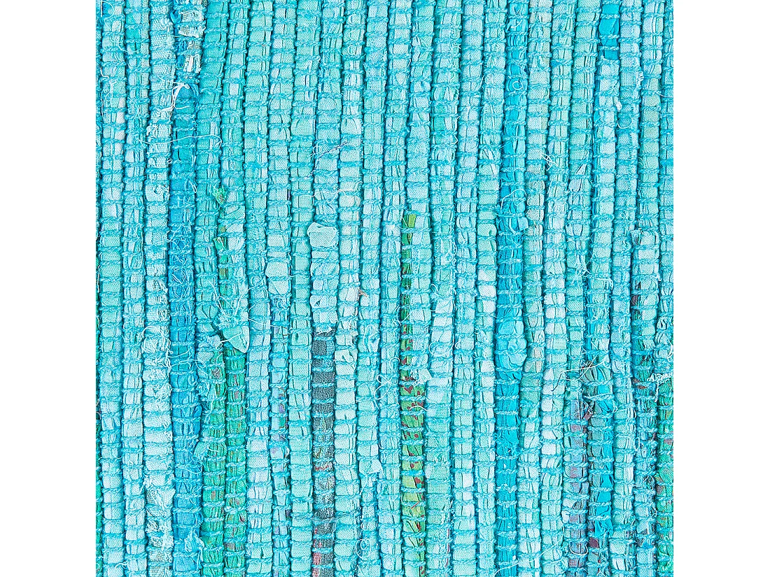 Tapete de algodão azul 140 x 200 cm MERSIN