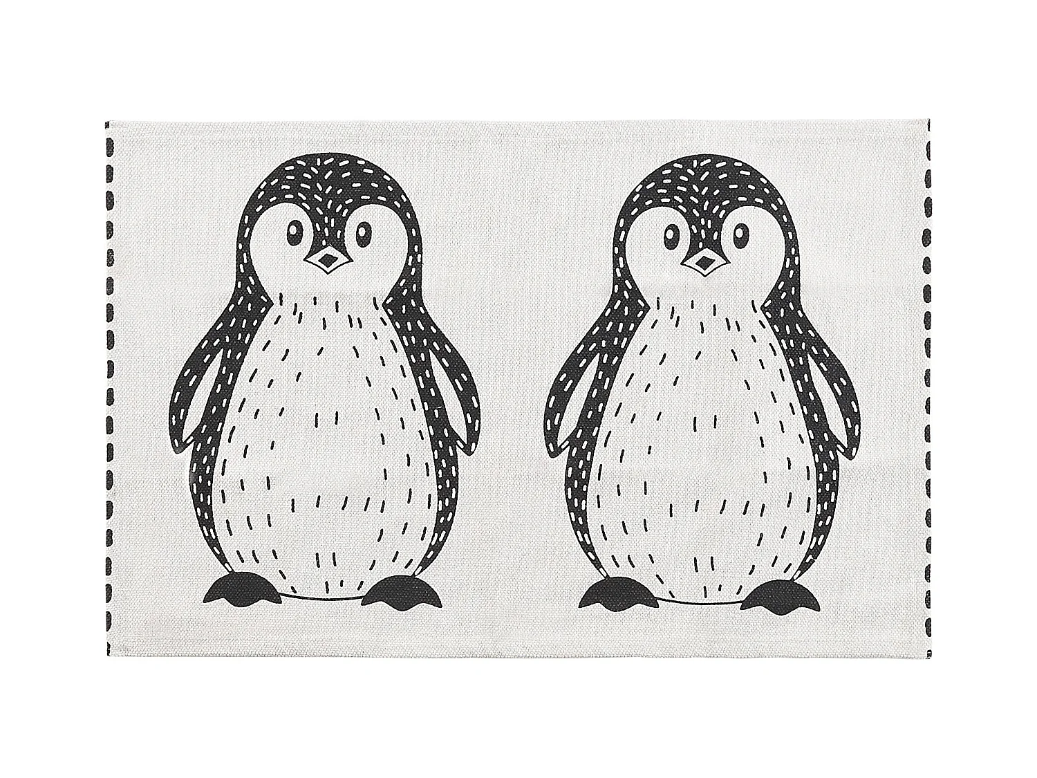 Tapis enfant HAJDARABAD Blanc 60 x 90 cm Coton