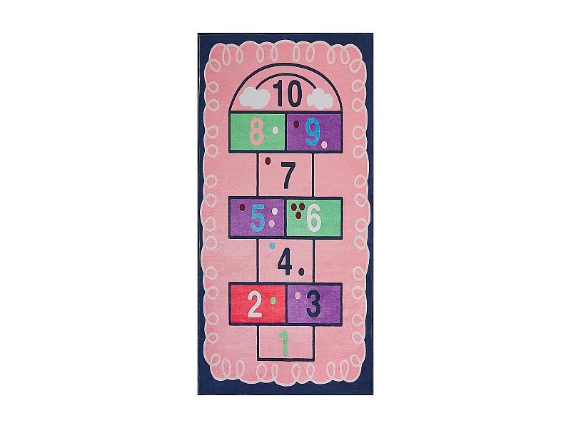 Tapis enfant HONAZ Rose 80 x 150 cm