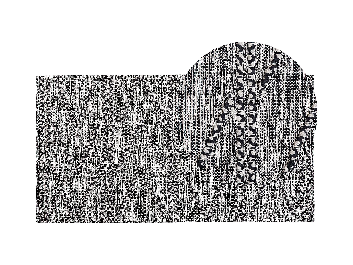 Tapis TERMAL Noir 80 x 150 cm Coton