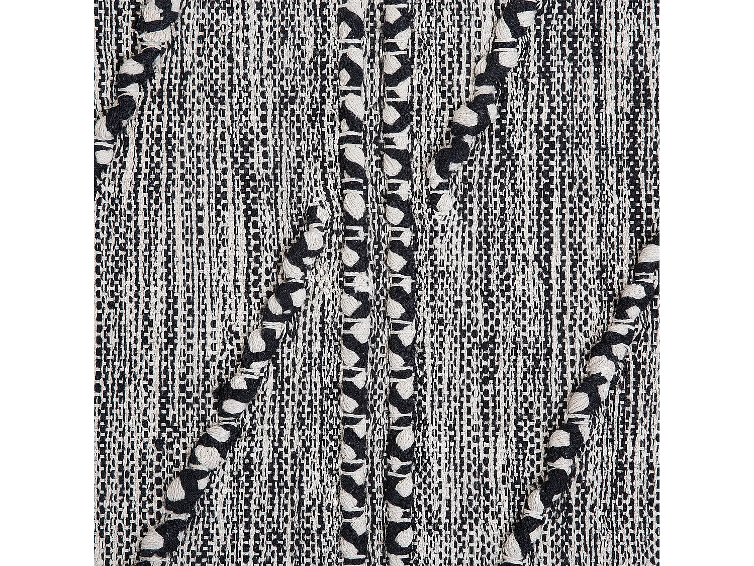 Tapis noir et blanc 80 x 150 cm TERMAL