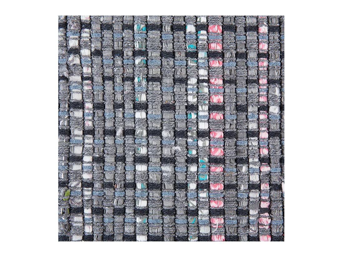 Trendy Teppich grau Streifen Baumwolle 160x230 cm Besni