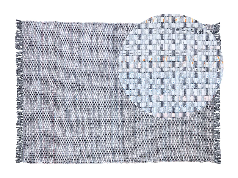 Tapis BESNI Gris 160 x 230 cm Coton