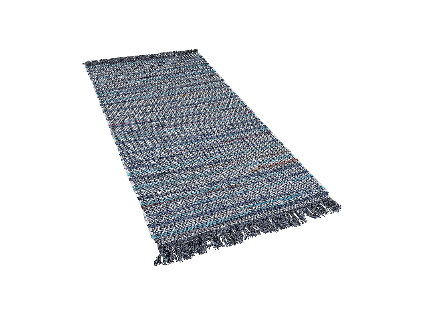 Tapis en coton gris 80 x 150 cm BESNI
