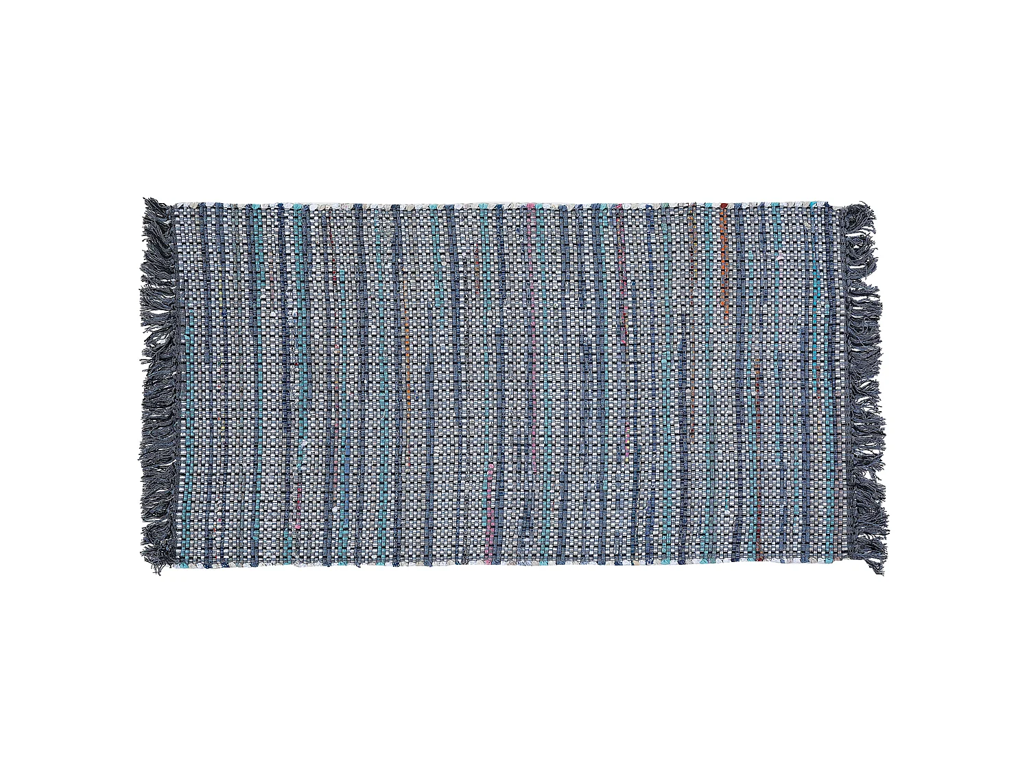 Tapis en coton gris 80 x 150 cm BESNI