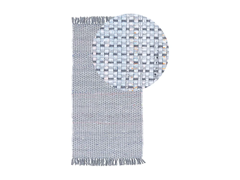 Tapis BESNI Gris 80 x 150 cm Coton