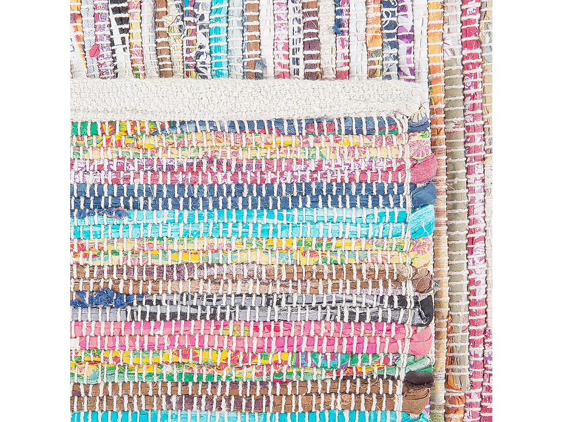 Tappeto multicolore in cotone 80 x 150 cm MERSIN