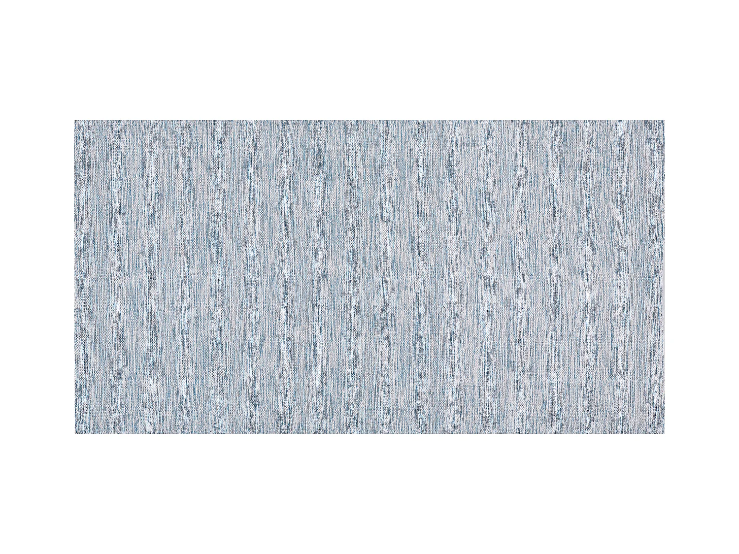 Teppich Baumwolle blau rechteckig 80x150 cm handgewebt Kurzhaar Skandi Derince