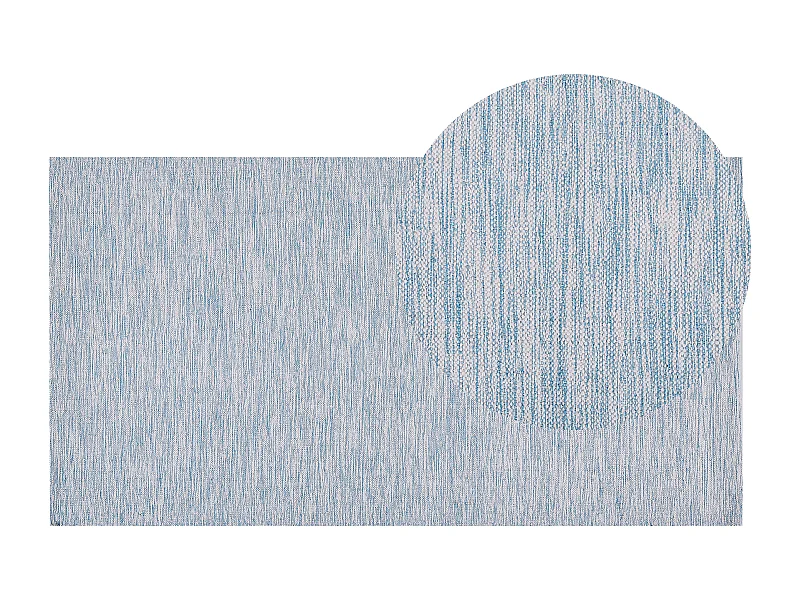 Tapete em algodão azul claro 80 x 150 cm DERINCE