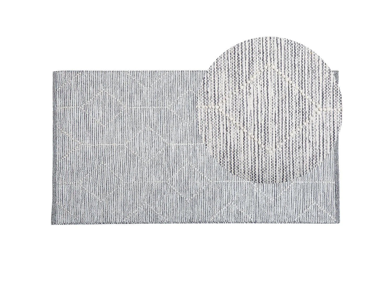 Rug EDREMIT Grey 80 x 150 cm Wool