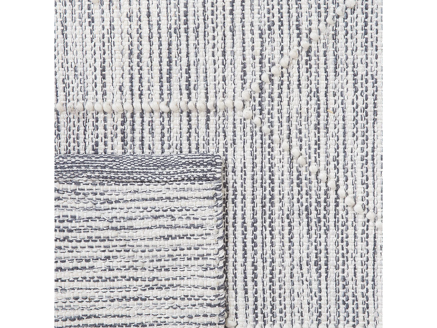 Rug EDREMIT Grey 80 x 150 cm Wool