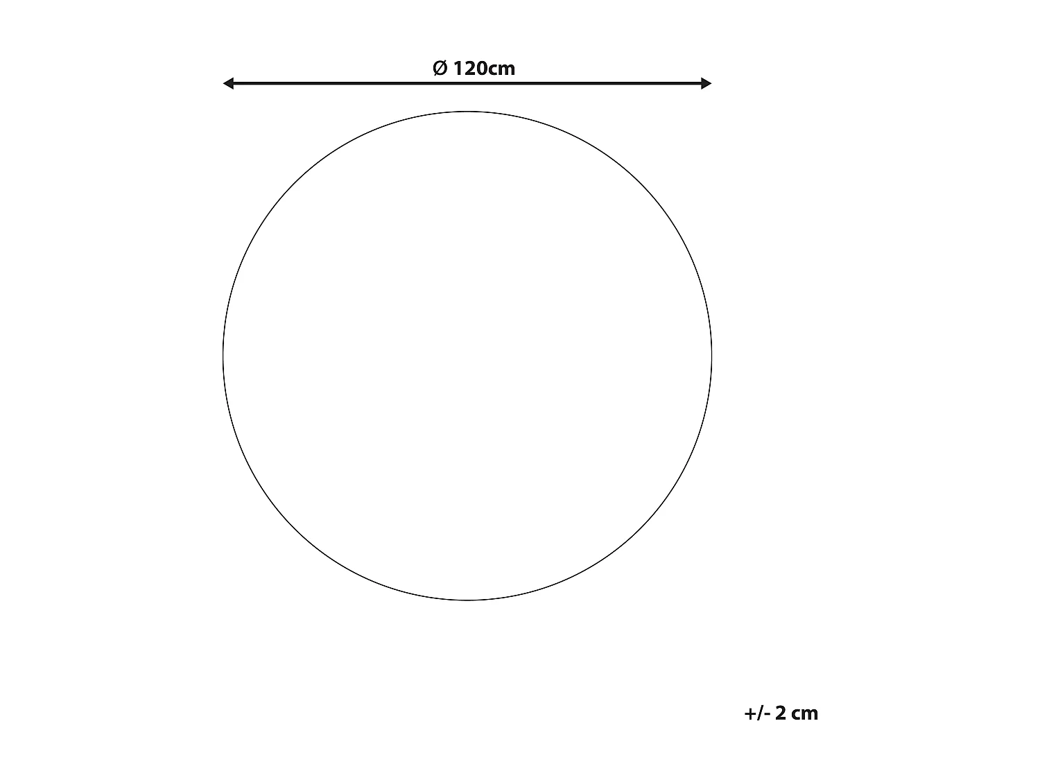 Dywan okrągły z juty ⌀ 140 cm beżowy ERENCE