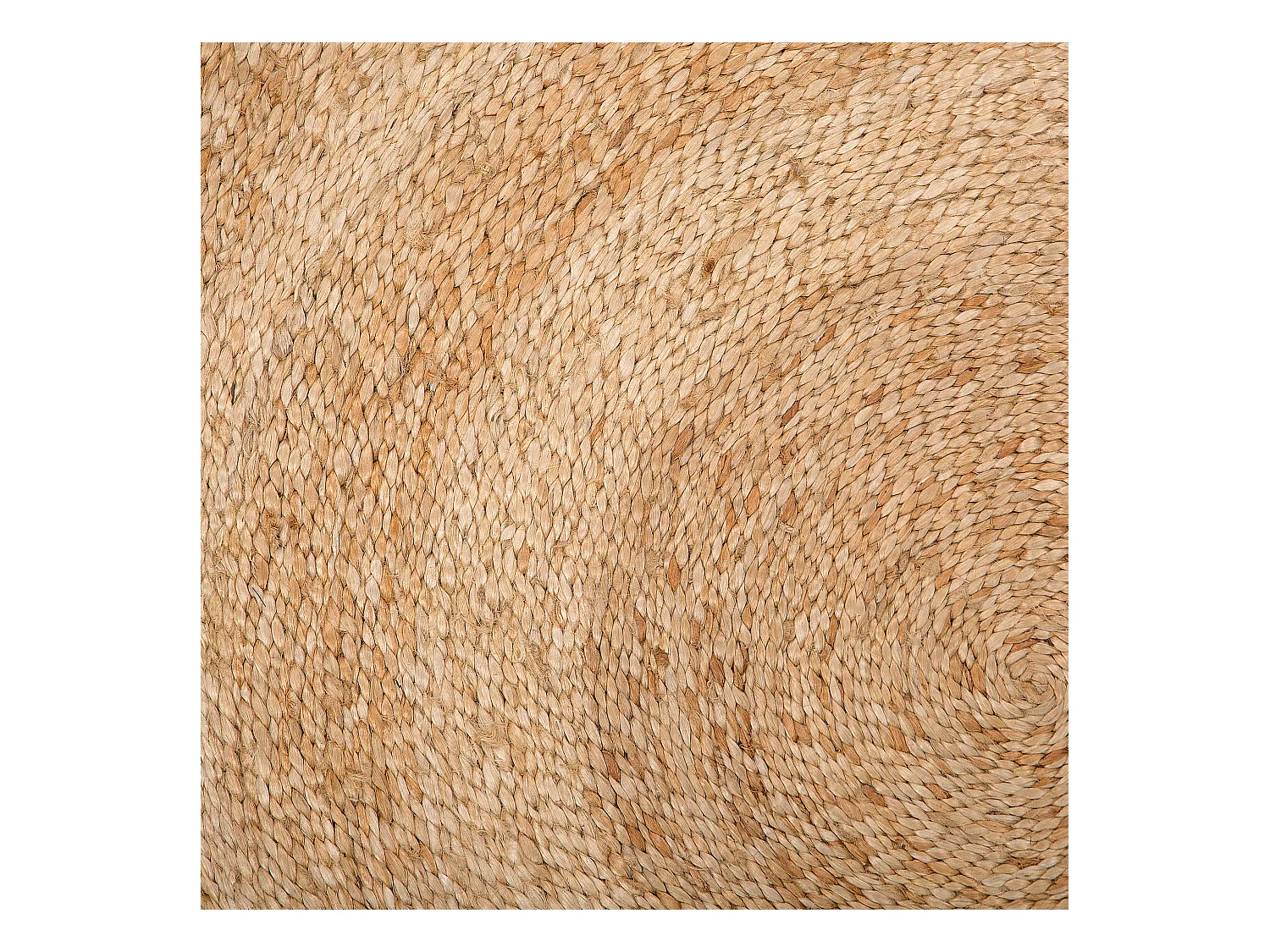 Dywan okrągły z juty ⌀ 140 cm beżowy ERENCE