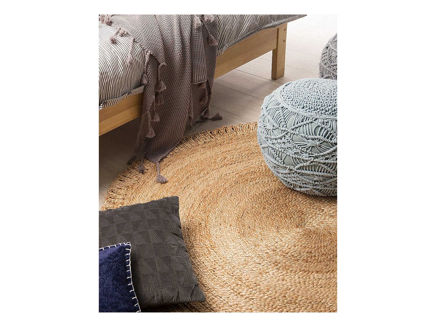 Alfombra ERENCE ø 140 cm Beige