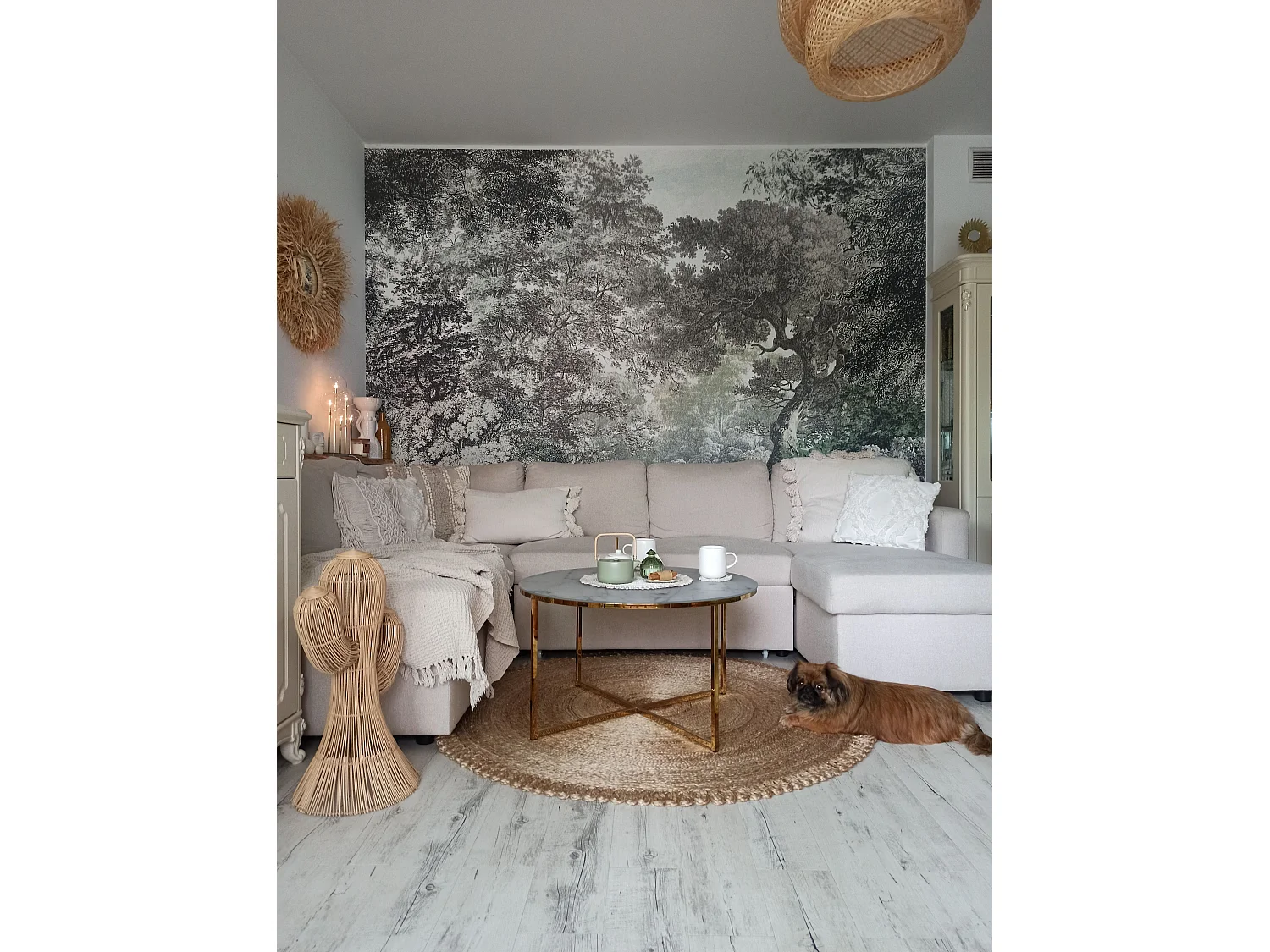 Tapis ERENCE ø 140 cm Beige