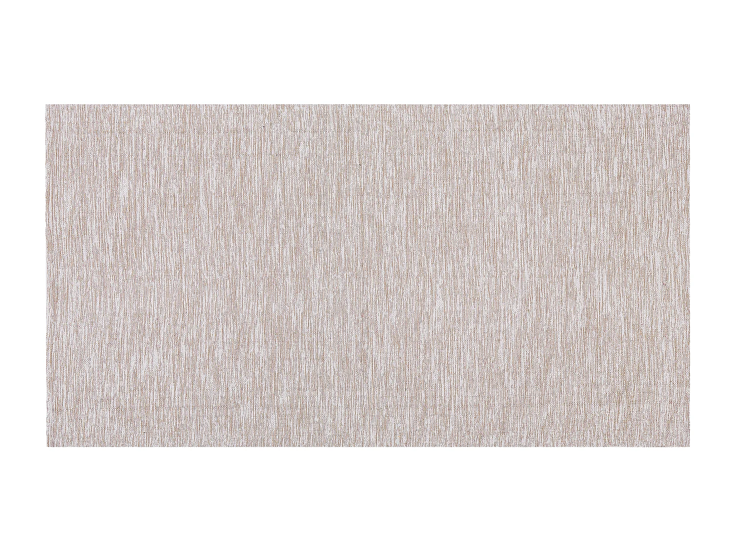 Teppich Baumwolle beige rechteckig 80x150 cm handgewebt Kurzhaar Skandi Derince