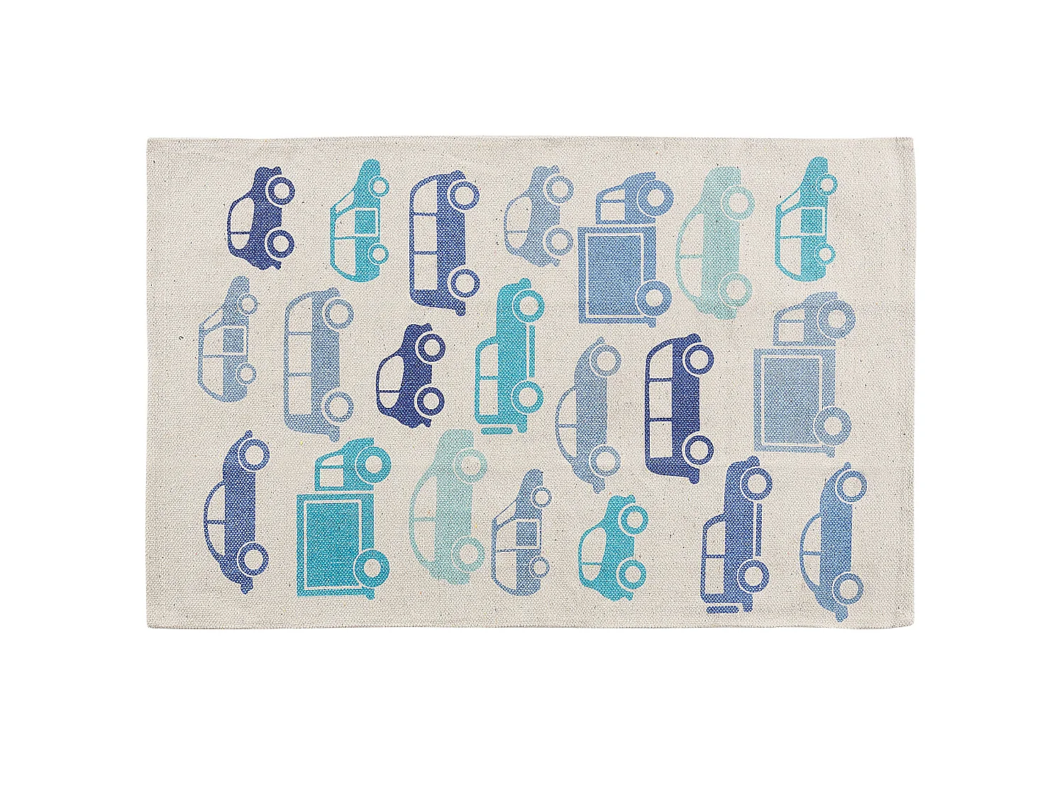 Vloerkleed katoen blauw 60 x 90 cm MADURAJ