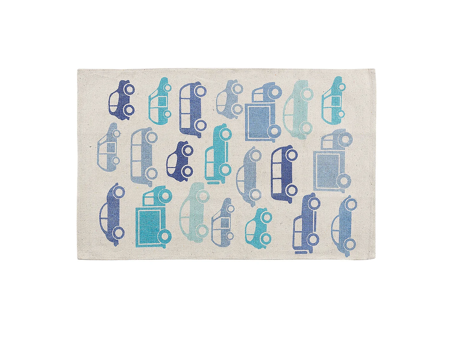 Tapis enfant MADURAJ Bleu 60 x 90 cm Coton