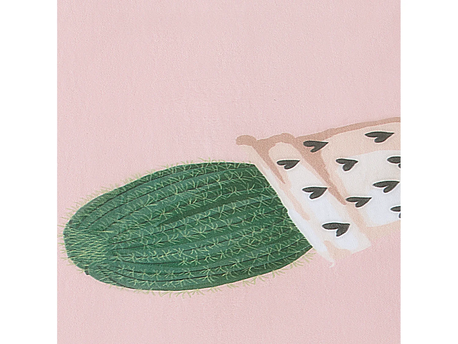 Teppich rosa Kaktus-Muster 80 x 150 cm Eldivan